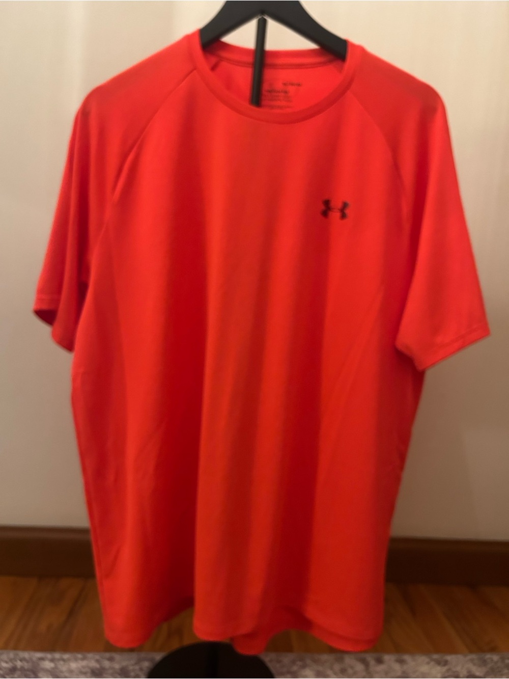 Under Armour Men's Short Sleeve Performance Tee - Orange with Black Logo